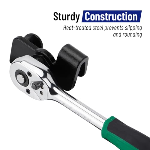 SPARKWHIZ Wrench Extender Tool and Wrench Extender Tool Bar with 1/2 Inch Hole, Offset Extension Wrench Set with 1/2", 1/4" and 3/8" Square Drive Adapters - Image 4