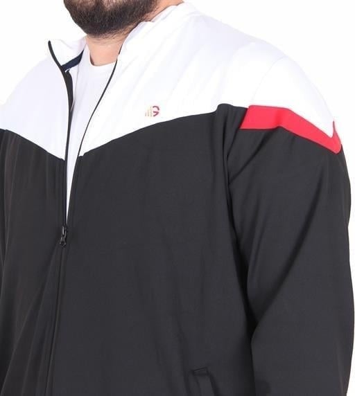 Starbattal Men's Plus Size Tracksuit Piece Mg TK717 Black - Image 2