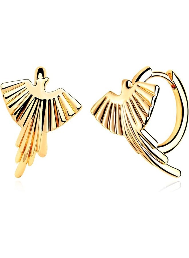 Mevecco Women Huggie Hoop Earrings Gold Ear Stud Cuff 14K Gold Filled Small Boho Beach Simple Delicate Handmade Hypoallergenic Jewelry Gift - Image 1