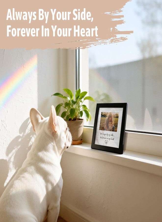 HAMUIERS Dog Memorial Picture Frame for Pet Loss Gifts - Solid Wood Remembrance Photo Frame - Dog or Cat Passing Away Sympathy Gift, Timeless Keepsake for Tabletop or Wall Mount (no longer) - Image 5