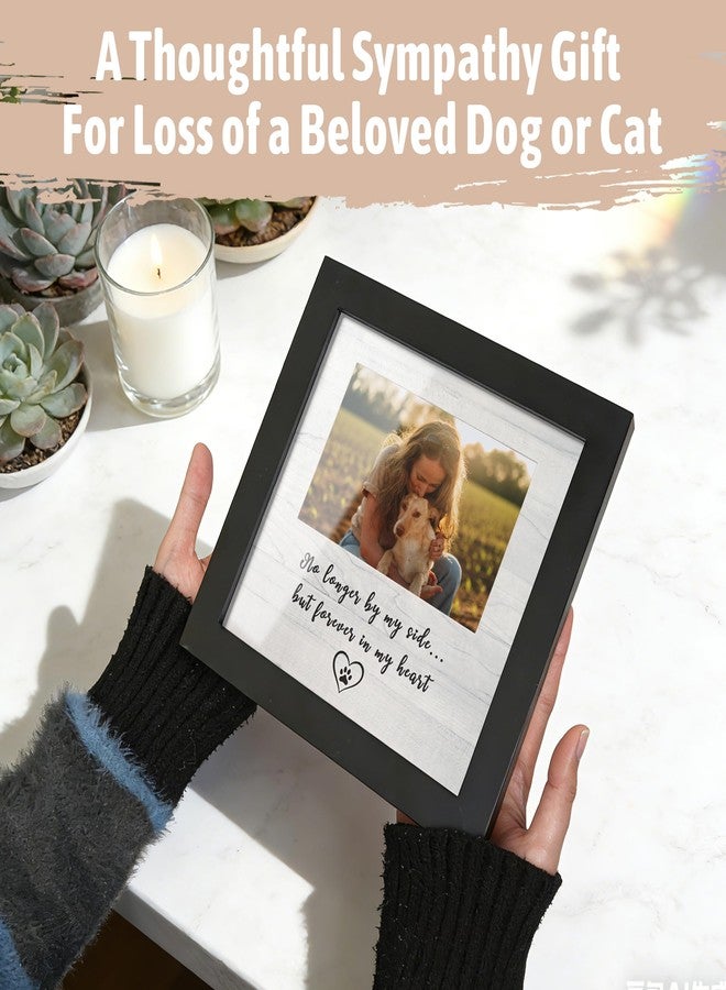 HAMUIERS Dog Memorial Picture Frame for Pet Loss Gifts - Solid Wood Remembrance Photo Frame - Dog or Cat Passing Away Sympathy Gift, Timeless Keepsake for Tabletop or Wall Mount (no longer) - Image 3