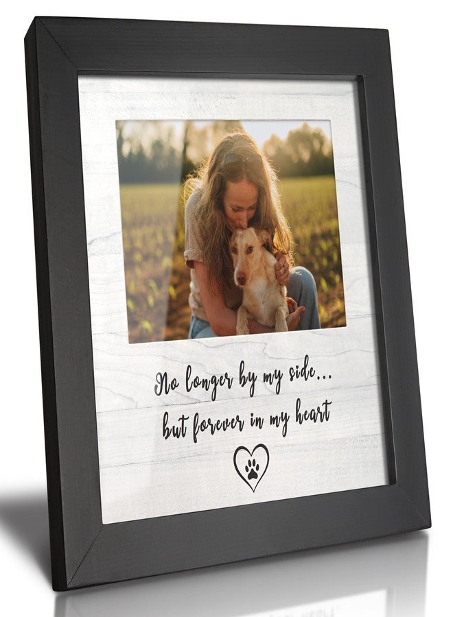 HAMUIERS Dog Memorial Picture Frame for Pet Loss Gifts - Solid Wood Remembrance Photo Frame - Dog or Cat Passing Away Sympathy Gift, Timeless Keepsake for Tabletop or Wall Mount (no longer) - Image 1