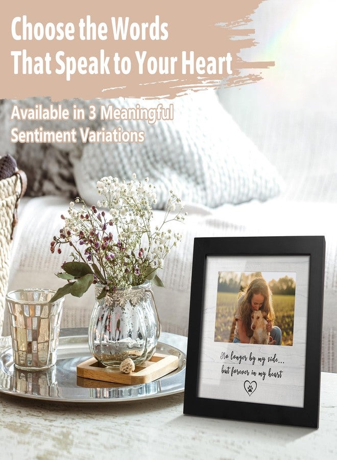 HAMUIERS Dog Memorial Picture Frame for Pet Loss Gifts - Solid Wood Remembrance Photo Frame - Dog or Cat Passing Away Sympathy Gift, Timeless Keepsake for Tabletop or Wall Mount (no longer) - Image 4