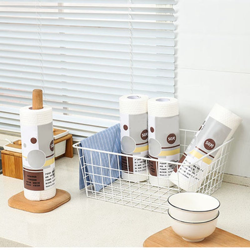 Kitchen Paper Wet and Dry Use Disposable Cleaning Cloth Household Cleaning Dish Washing Towel - Image 3