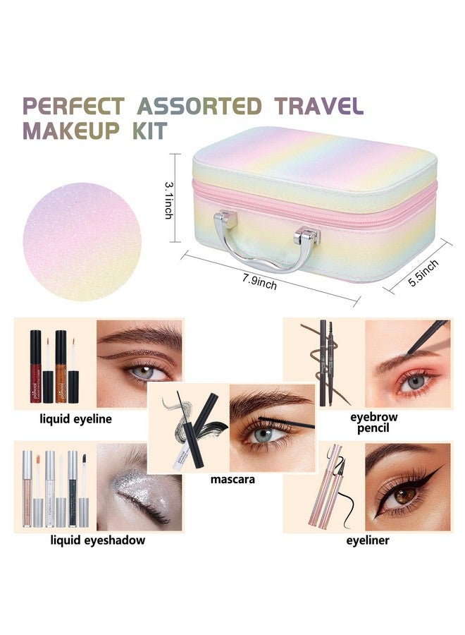 pomcral All In On Makeup Kit Makeup Set For Teens Women Girl And Beginners Includes Eyeshadow Concealer Palette Lip Gloss Set Lipstick Eye Pencil Makeup Brushes - Image 5