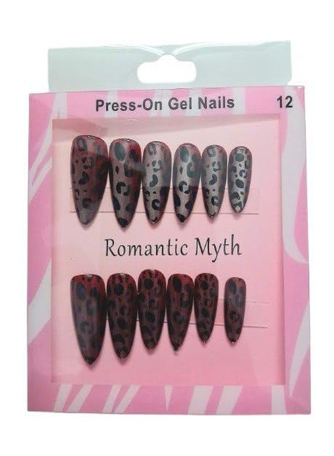 ZEELPETAL Cat Eye Almond Shape French Tip Press On Nails 12PCS, Gel False Nails Full Cover Reusable Artificial Nails for Women Girls, Quick Apply Daily Use Nail Set (Multidesign) (Multicolor, 05) - Image 4