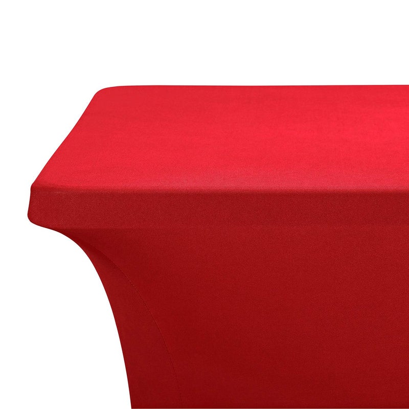 LZY Spandex Fitted Stretch Table Cover for 6 ft or 4ft or 8ft Folding Table  Rectangular Cocktail Tablecloth  Perfect for Party or Banquet - Image 4
