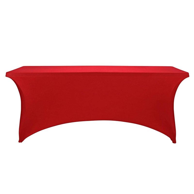 LZY Spandex Fitted Stretch Table Cover for 6 ft or 4ft or 8ft Folding Table  Rectangular Cocktail Tablecloth  Perfect for Party or Banquet - Image 2