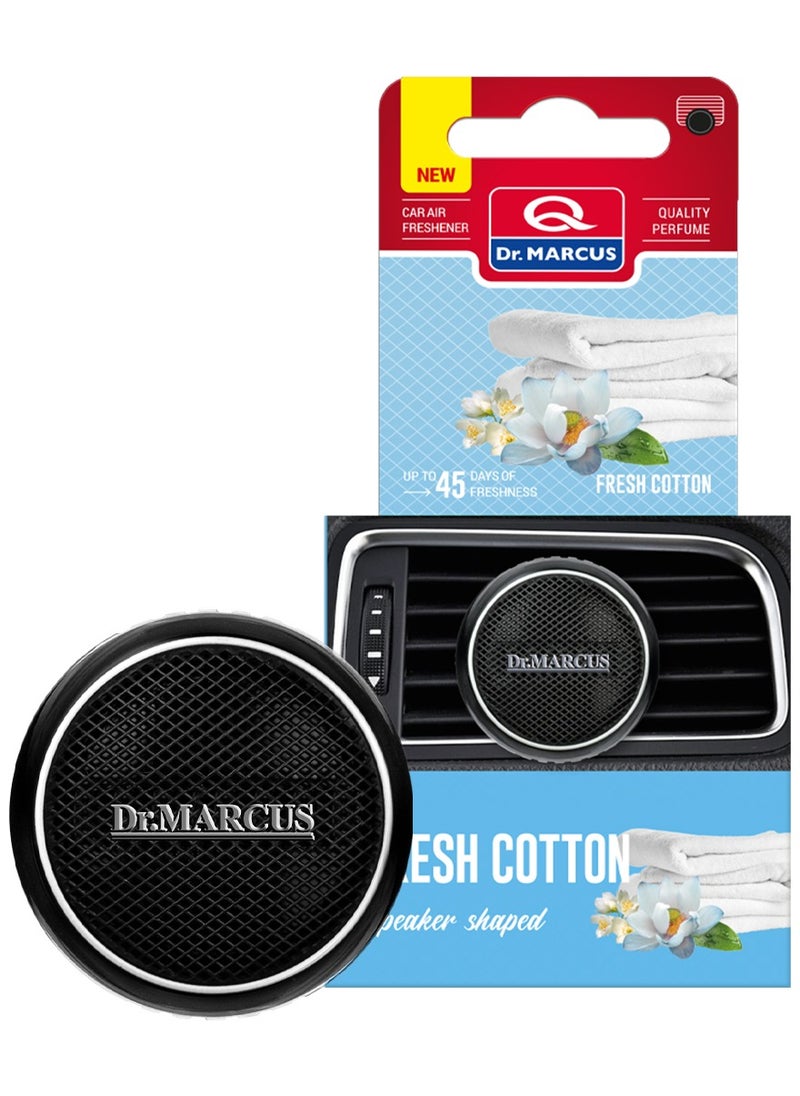 Dr.MARCUS Car Air Freshener Vent Clip Stylish Speaker-Shaped Design, Long-Lasting Natural Fragrance, Compact and Spill-Proof Car Vent Perfume Fresh Cotton  - Image 2
