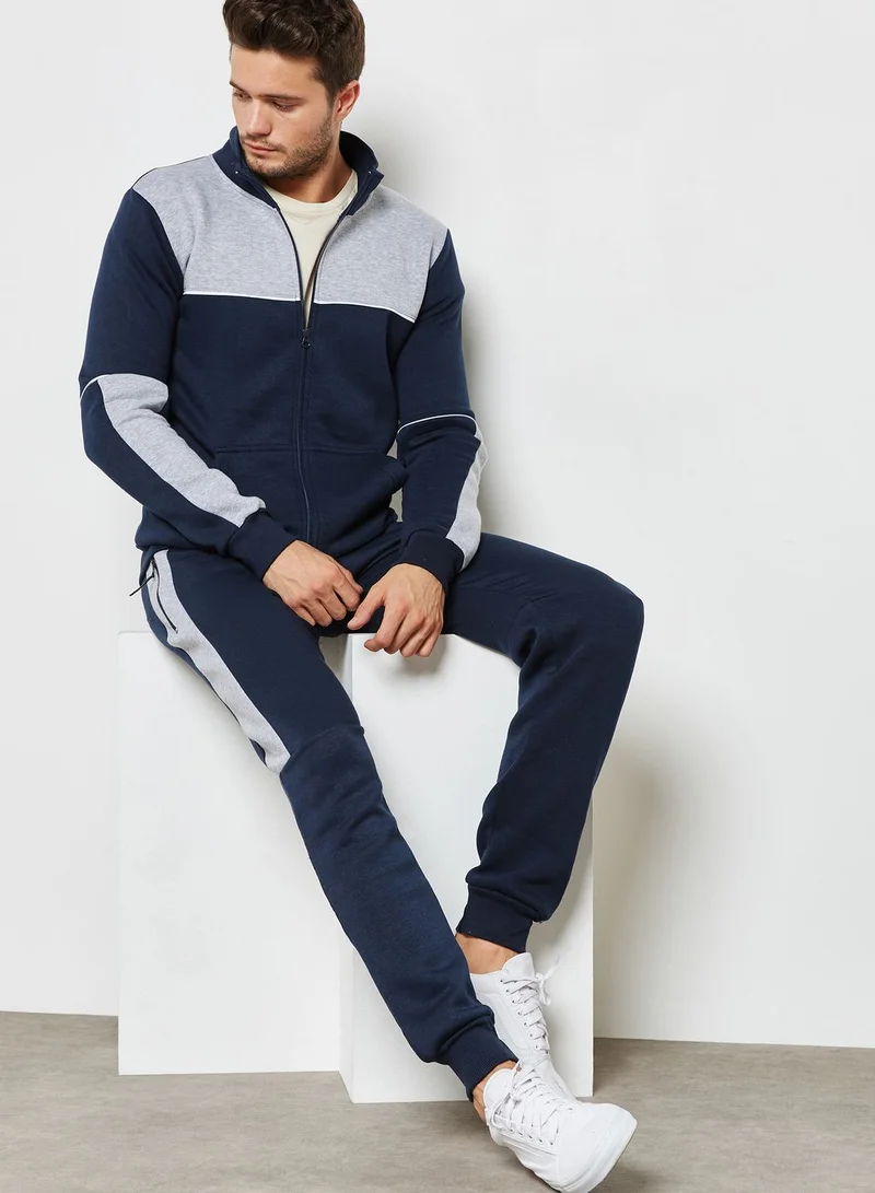 Fifteen Minutes Colourblock Skinny Fit Tracksuit