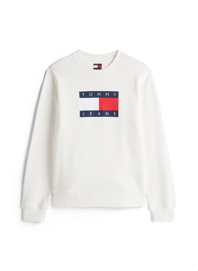Tommy Jeans  Tonal Tommy Flag Sweatshirt for Women | Best Price UAE