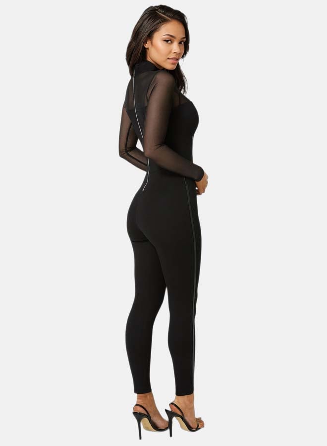 bebe Corset Illusion Catsuit - Image 2