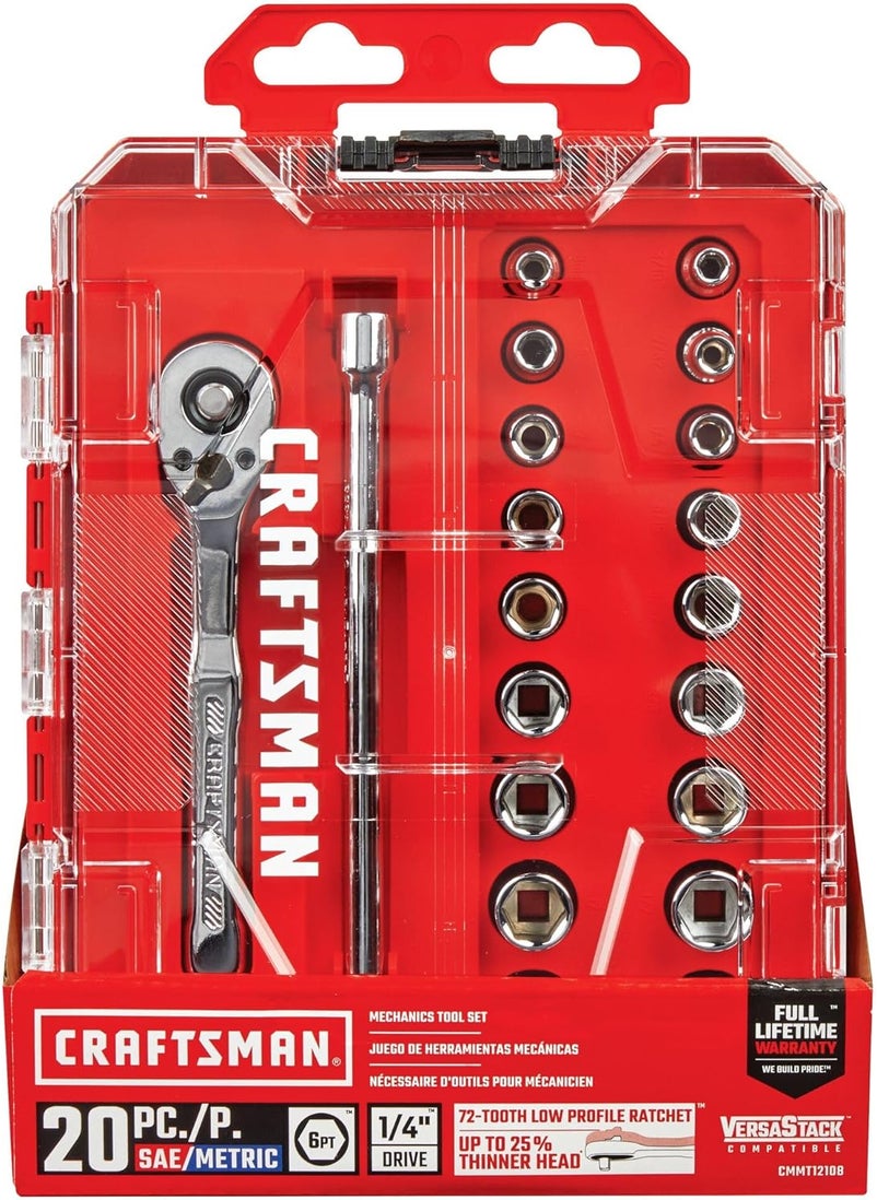 CRAFTSMAN CRAFTSMAN Mechanics Tool Set 14 Inch Drive 20 Piece CMMT12108  - Image 5