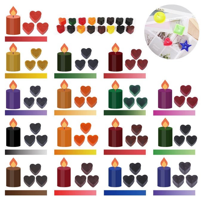 CANDLE DYE SET 16 COLORS CANDLE WAX DYE FOR CANDLE MAKING BULK SOY WAX DYEING DIY CANDLE MAKING KIT