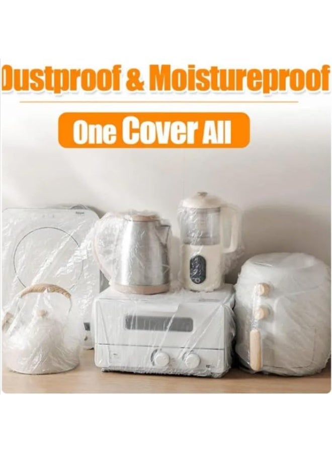 10 pcs Kitchen Appliance Covers Thick Clear Dust Cover Keeping Fresh Seal Bowl Stretchy Kitchen Cookware Small Appliance  , Microwave, Blenders and Kettels - Image 3