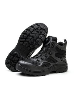 Verci Men's Leather Shoes Uniquely Designed Simple Shoes With Knobs Products Workers Wide Foot Safety Shoes Hat Mid-cut Work Boots (42 EUR)  - Image 1