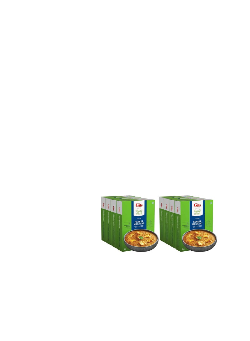 Gits Ready to Eat Paneer Makhani, Pure Veg, Heat and Eat Buttery Indian Gravy, Microwaveable, 1140g (Pack of 8 X 285g Each) - Image 2