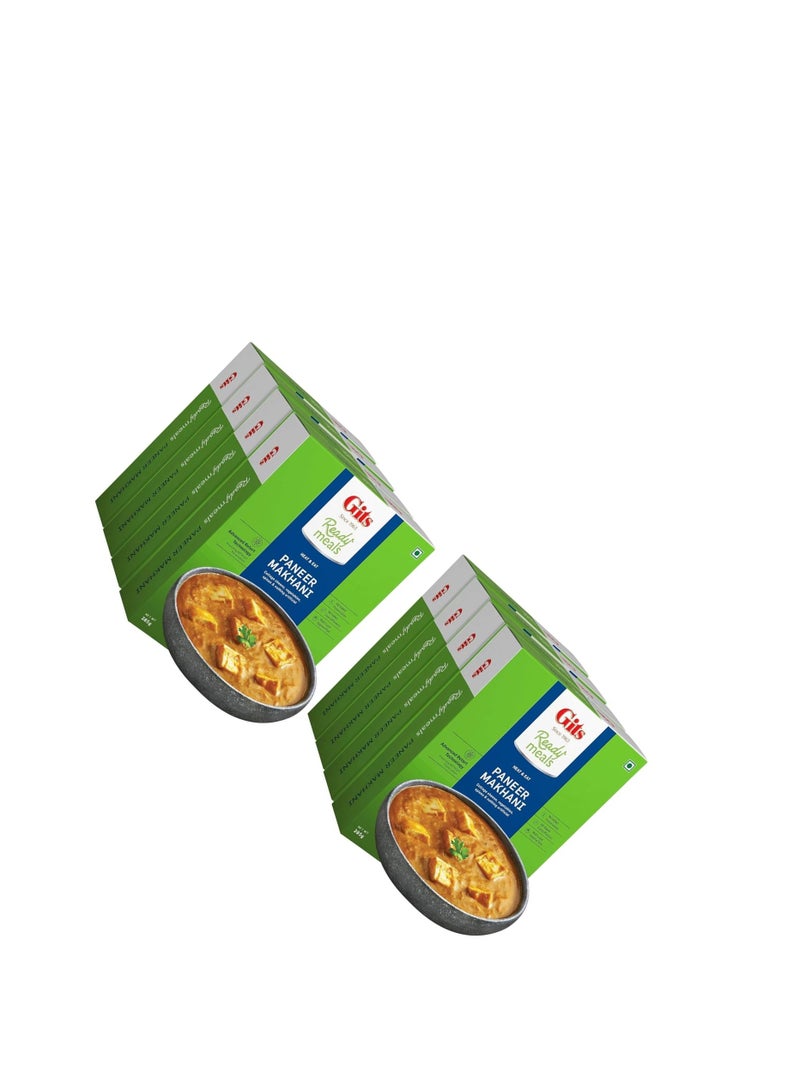 Gits Ready to Eat Paneer Makhani, Pure Veg, Heat and Eat Buttery Indian Gravy, Microwaveable, 1140g (Pack of 8 X 285g Each) - Image 3