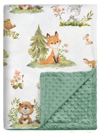 Baby Blanket For Boys Girls Super Soft Double Layer Minky With Dotted Backing, Lovely Woodland Animal Design Blanket For Toddler Newborn 30 X 40 Inch(75X100Cm) - pzsku/Z8142AA4F280FB0230EF3Z/45/_/1733730580/aa0b775e-3842-4287-8057-c5c649e9f9c7