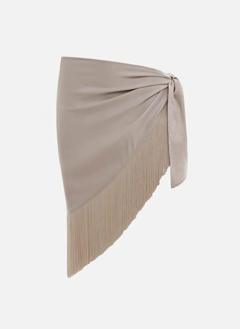 Lichi  Viscose headscarf with long fringe for Women | Best Price UAE