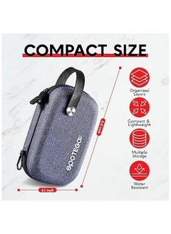 SPOTEGO Electronics Bag, Tech Accessories Case, Organizer Case for Travel Electronics, Water-Resistant Shockproof Organizer Pouch Compatible with Charger, Charging Cables, Flash Drive, Headphones (Grey)  - Image 2