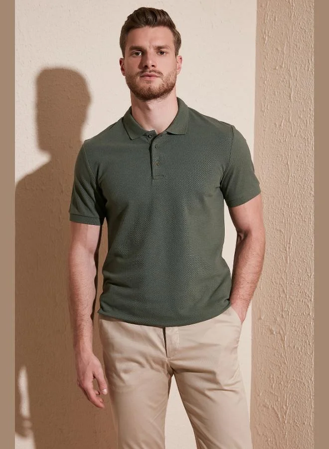 Buratti  Buratti Cotton Regular Fit Button-Down Polo Collar 3-Pack T-Shirt Men's T-SHIRT 5902127S3 for Men | Best Price UAE