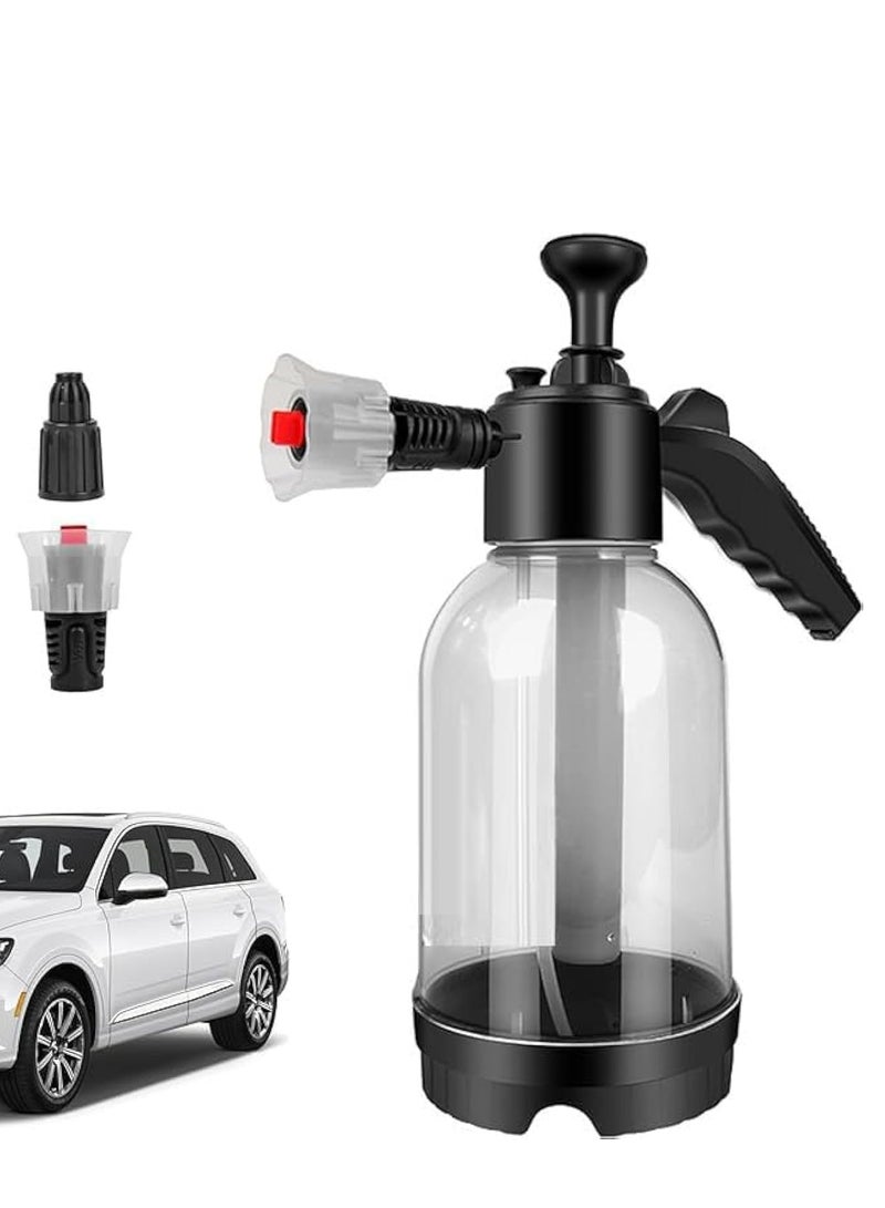 Snow Foam Sprayer 2L – Heavy Duty Hand Pump Pressure Foam Cannon, Thick Car Wash Foam Blaster, Professional Pressurised Soap Spray Bottle for Car Cleaning - Image 1