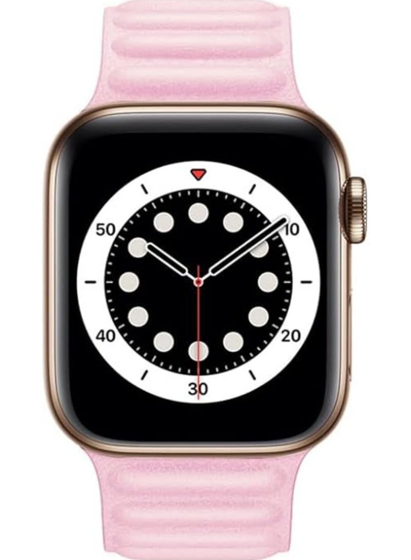 ELTRAZONE Compatible with Apple Watch Band 45mm,Genuine Leather Watch Strap Replacement for Apple Watch Series 7/ - Image 2