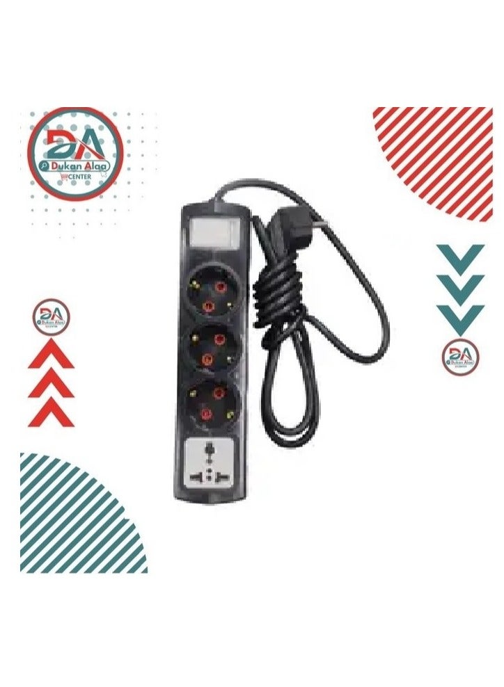 ElMaleka Electricity Subscriber - 4 Ports - 2 M - White