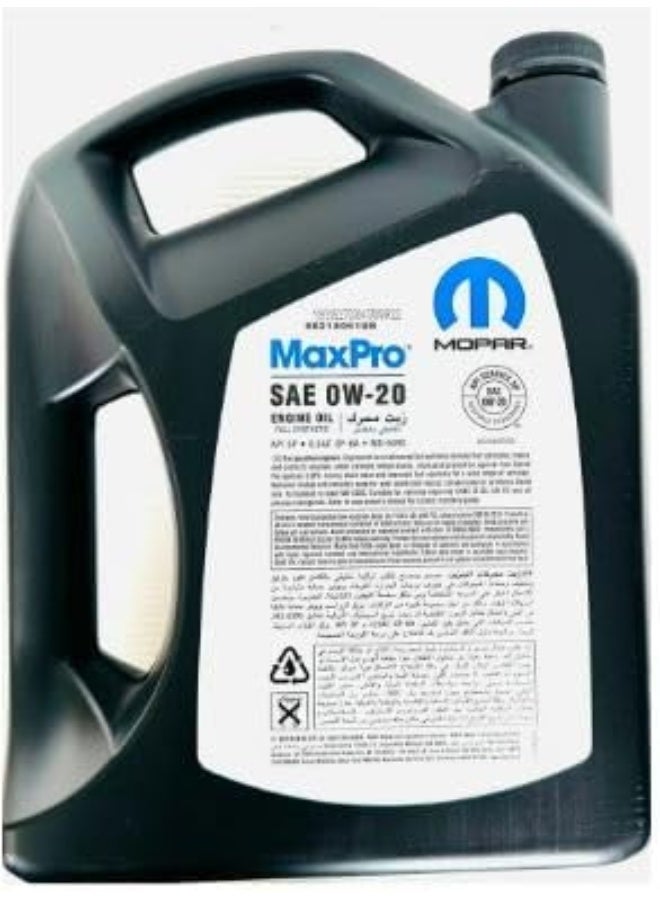 MOPAR MaxPro 0W-20 Synthetic Engine Oil - 4L - Image 2