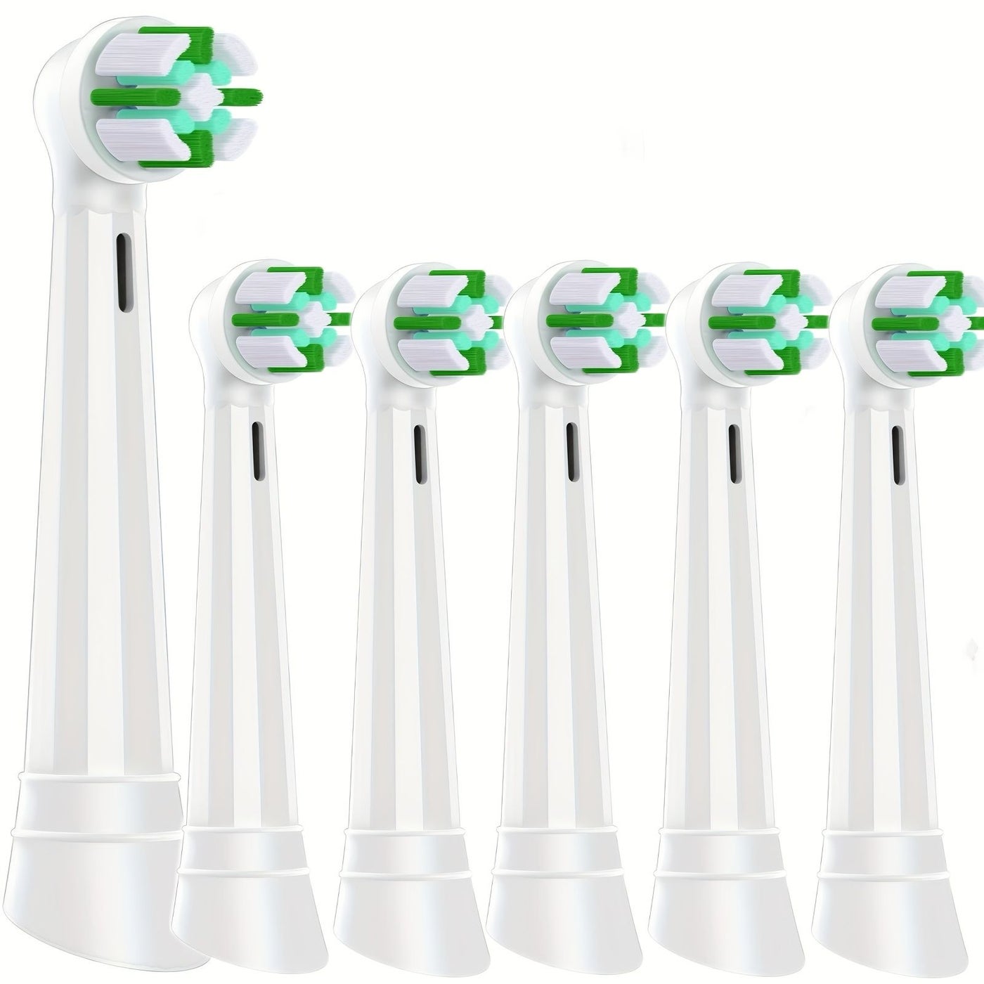 6 Pack White Replacement Brush Heads for Oral B IO Electric Toothbrush 360 Clean Refills