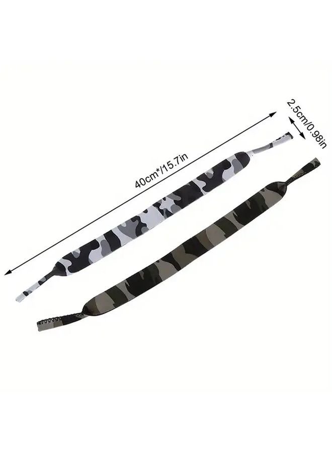 New Camouflage Green Nylon Eyeglasses Lanyard Non Slip Sports Neck Cord Strap Universal Fit - Image 3