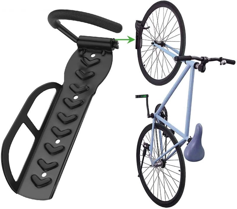 Linist Bicycle Wall Mount steel Vertical Bicycle Hanger with metal Hook - Image 1