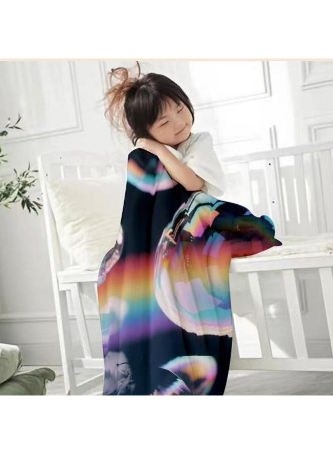 عام بطانية رقيقة من الفانيلا الكرتونية للأطفال أو الطلاب (دافئة ومريحة ومناسبة للنوم والألعاب) 100 سم * 150 سم - 1040 - Image 3