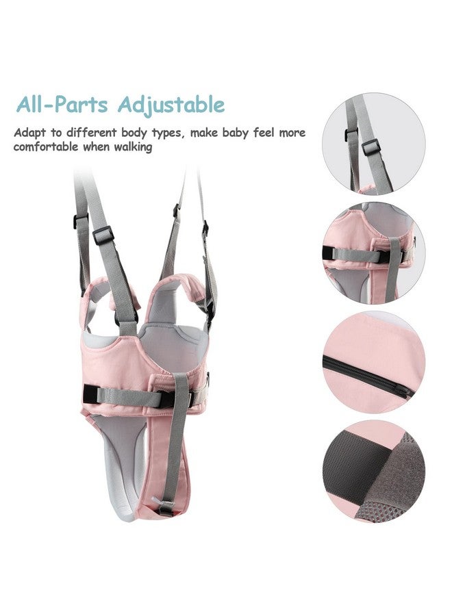 Ocanoiy Ocanoiy Baby Walking Harness Handheld Baby Walker Assistant Belt Adjustable Toddler Infant Walker Safety Harnesses Standing Up Walking Learning Helper with Detachable Crotch for 9-24 Month (Pink Pig)  - Image 2