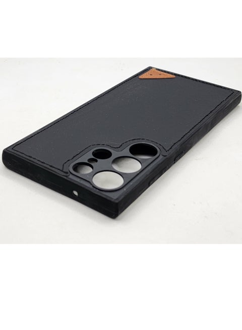 جراب بتصميم نحيف وحماية جيدة وملمس رائع لهاتف سامسونج جالاكسي اس 23 الترا - اسود