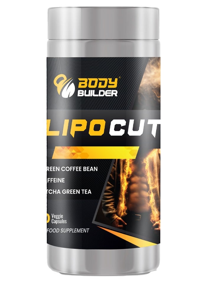 Body Builder Lipo Cut Fat Burning,90 Veggie Capsules - Image 1