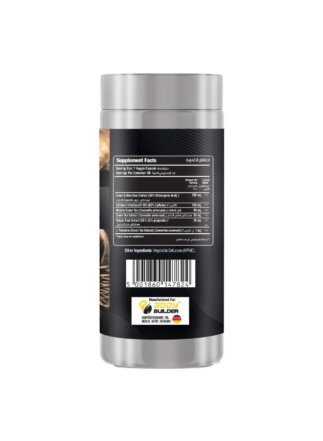 Body Builder Lipo Cut Fat Burning,90 Veggie Capsules - Image 3