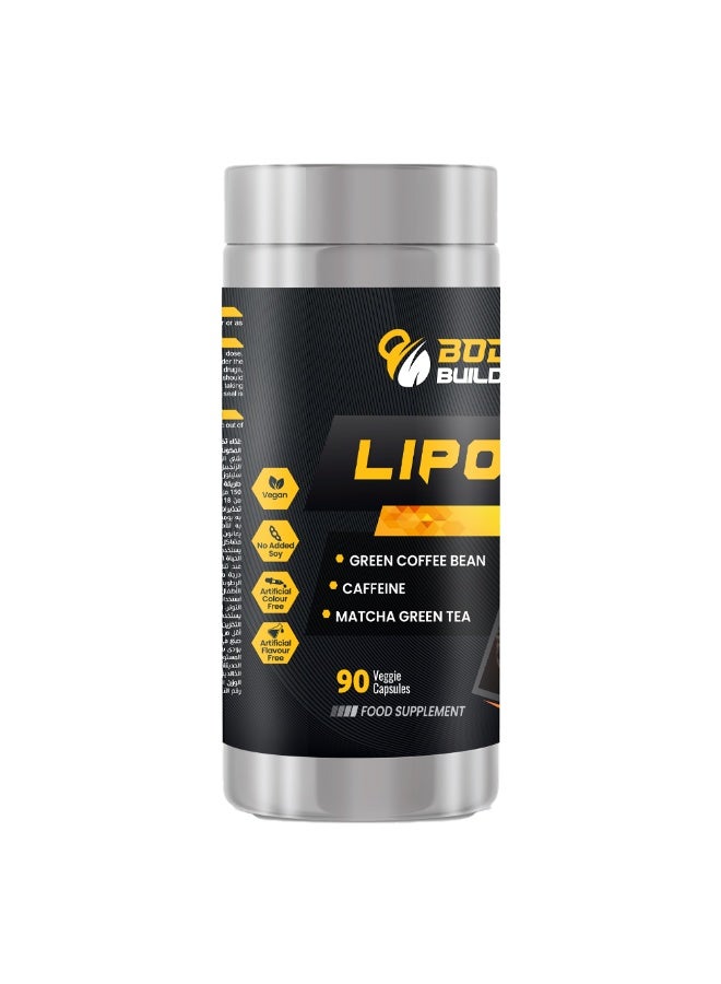 Body Builder Lipo Cut Fat Burning,90 Veggie Capsules - Image 4