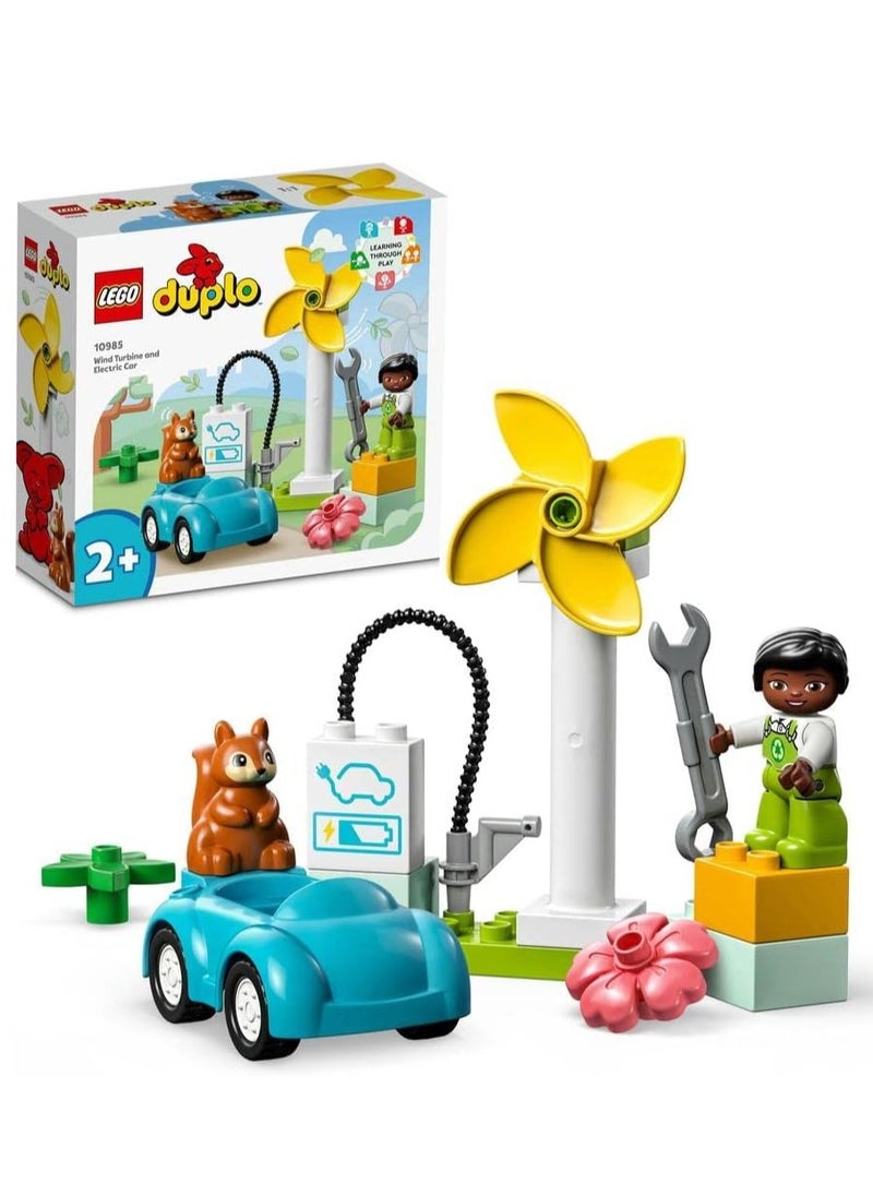 LEGO Duplo Wind Turbine And Electric Car 10985 Learning and Education Toys Set; Building Blocks Toy for Toddlers (16 Pieces) - pzsku/Z81433FA382213A3CC548Z/45/_/1709274823/e4fb5e4d-f508-4728-8122-965f8541239e