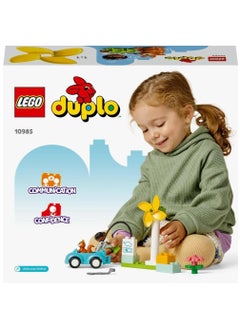 LEGO LEGO Duplo Wind Turbine And Electric Car 10985 Learning and Education Toys Set; Building Blocks Toy for Toddlers (16 Pieces)  - Image 5