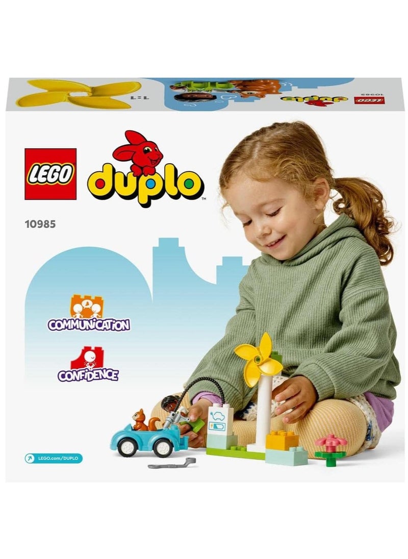 LEGO LEGO Duplo Wind Turbine And Electric Car 10985 Learning and Education Toys Set; Building Blocks Toy for Toddlers (16 Pieces)  - Image 5