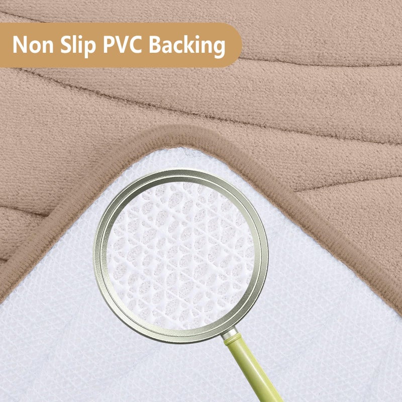 بجند بوجاندا Memory Foam Progh Brugات حصيرة 70x24 إضافية ناعمة وامتصاص الحصير حمامات غير قابلة للانزلاق والآلة سجاد حمام قابلة للغسل لحوض حوض أرضي ودش الجمال - Image 2