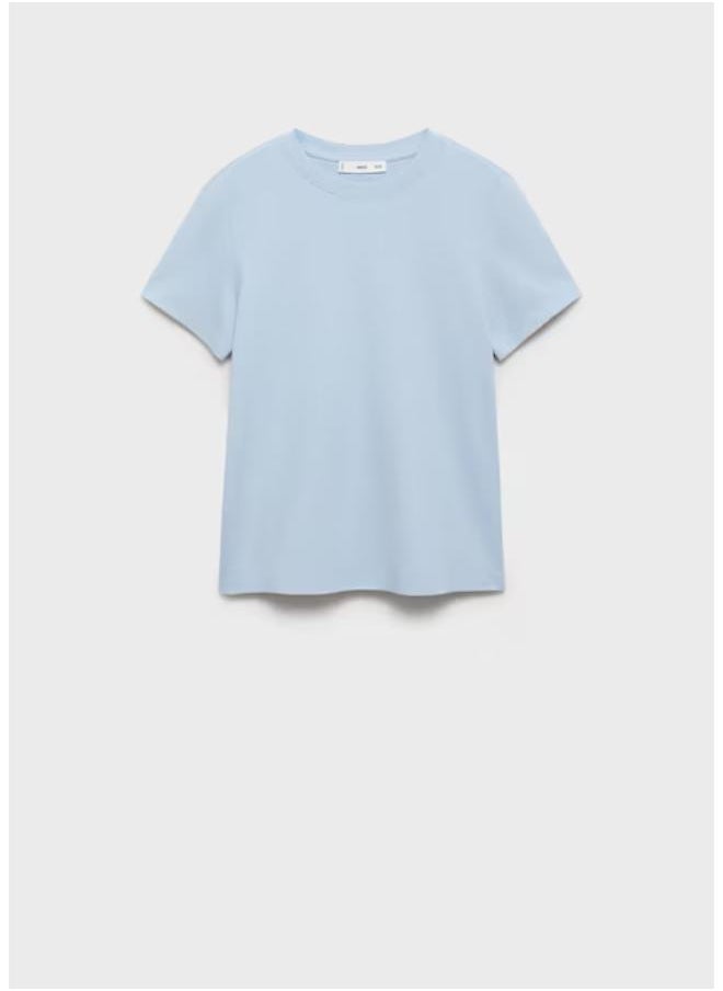 MANGO - Short-Sleeved Cotton T-Shirt - Image 1