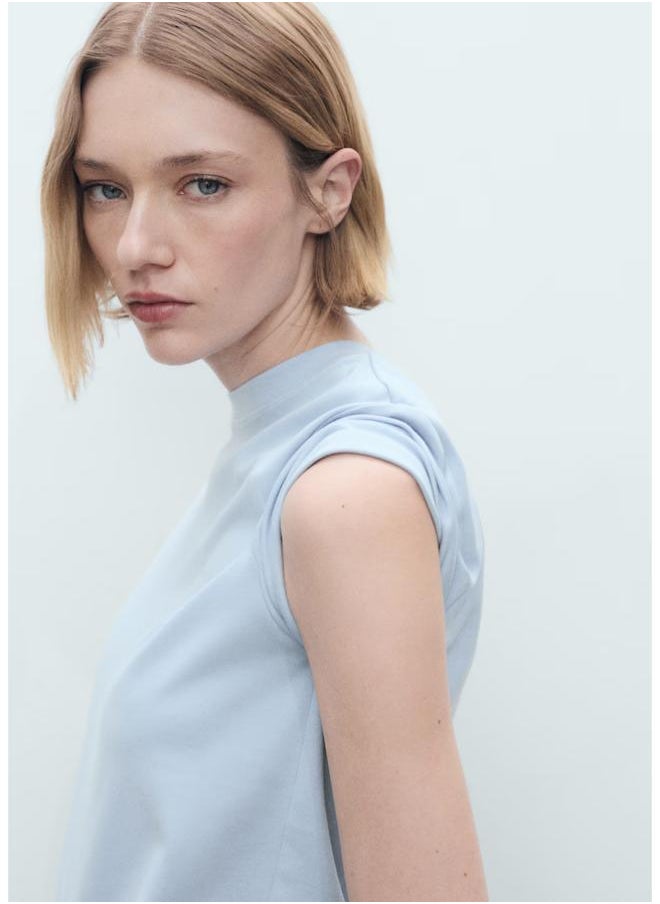 MANGO - Short-Sleeved Cotton T-Shirt - Image 1