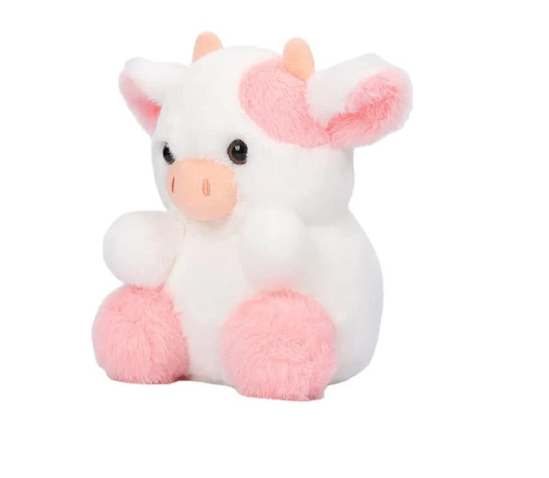 GracesDawn Cow Plush Toy, Plush Pillow Cow Toy, Palm Cows Plush Stuffed Animal Toy, Cartoon Cute Pink Cow Plush Toy, 7.8 inches high - Image 2