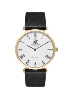 BEVERLY HILLS POLO CLUB Beverly Hills Polo Club Men's Watch, Analog Display and Leather Strap - BP3615X.131, Black  - Image 1