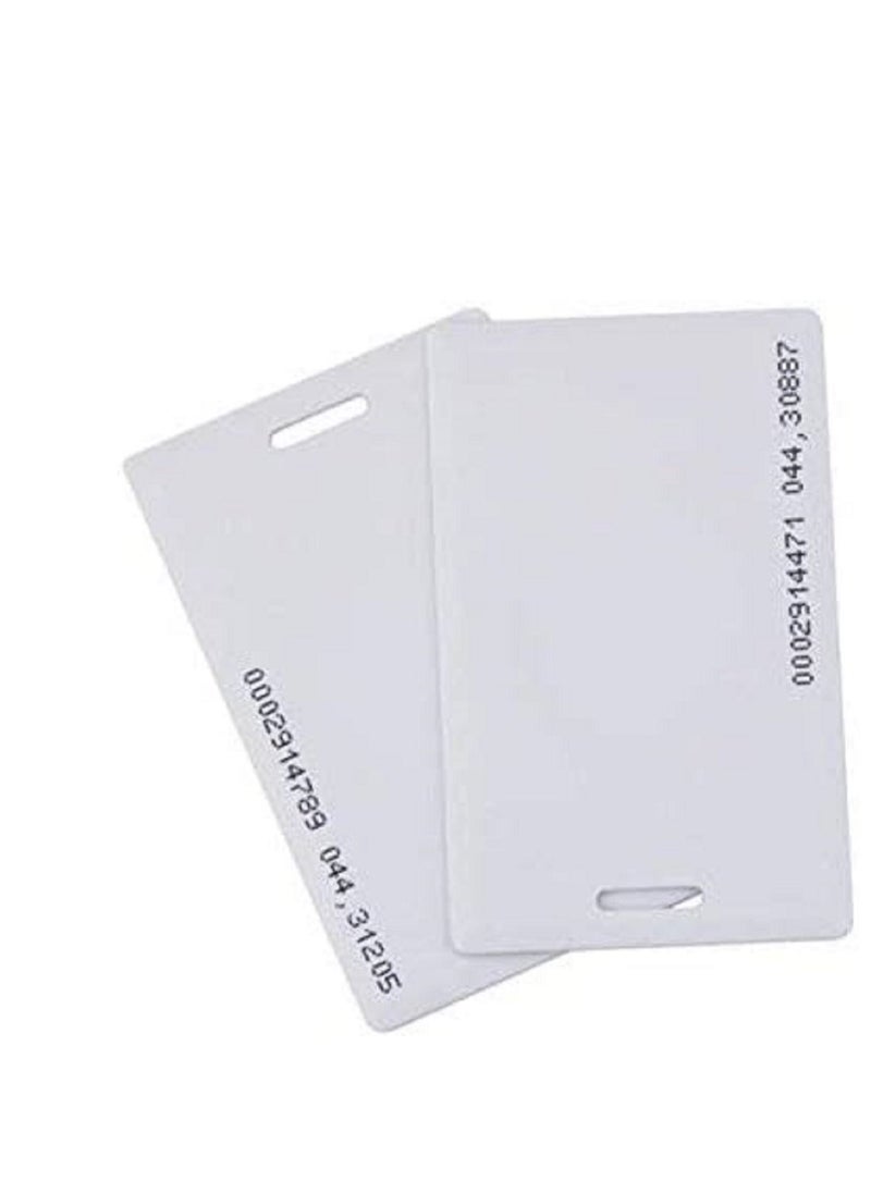 althiqahkey RFID 125khz Proximity clamshell ID thick card TK4100(number printed card) compatible with EM4100 support ID Smart card entry access control system,key card,membership card (Not for Copy) 200  pieces  - Image 1