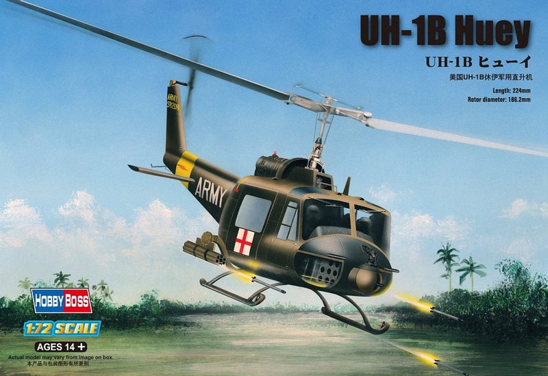 Hobby Boss UH1B Huey Helicopter Model Building Kit - Image 3