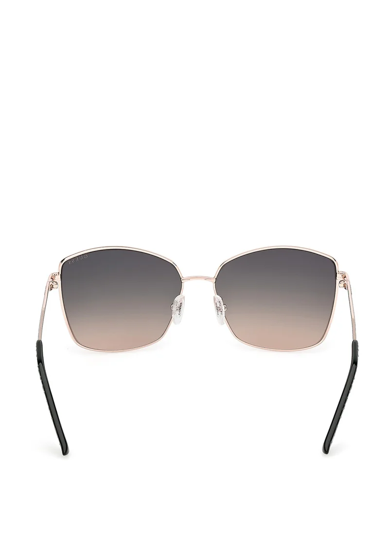 جس Metal Shaped Sunglasses